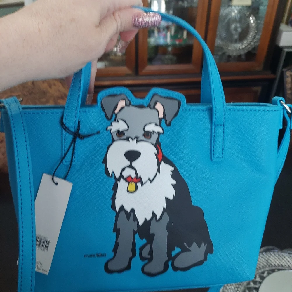 Marc Tetro Miniature Schnauzer Dog Mom Gift Set Mini Backpack Phone Wallet NWT Marc Tetro | Bags | Marc Tetro Schnauzer Backpack And Lunch  main image 3